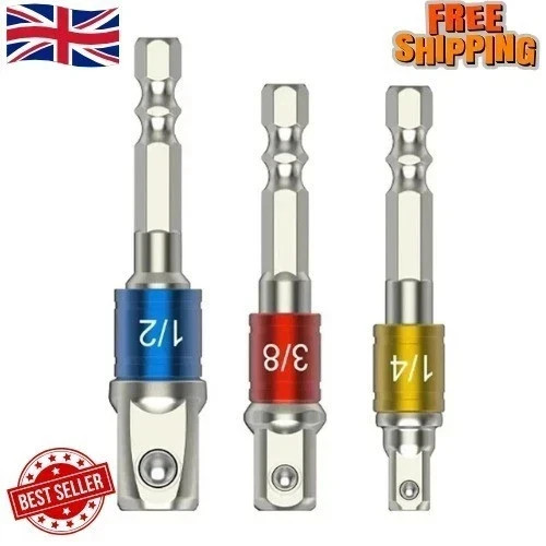 Socket bits adapter set hex - bits,