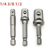 3x Socket Bits Adapter Set Hex