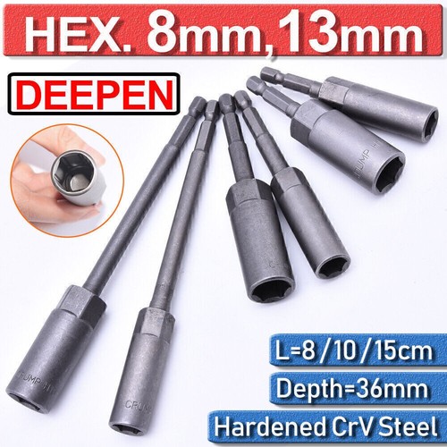 Hex nut driver bit set - hex,