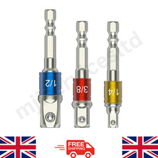 3x Socket Bits Adapter Set Hex
