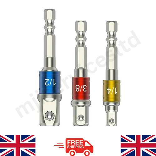 Socket bits adapter set - 3x,