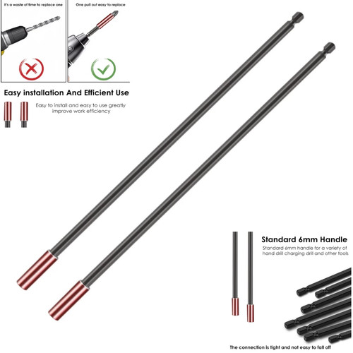 2pcs drill bit - drill, extension