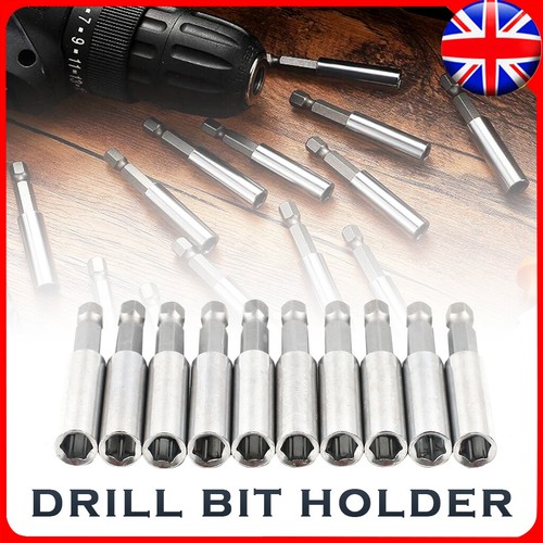 10x magnetic bit holder set - magnetic,