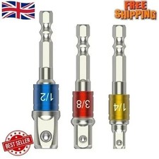 3x Socket Bits Adapter Set Hex