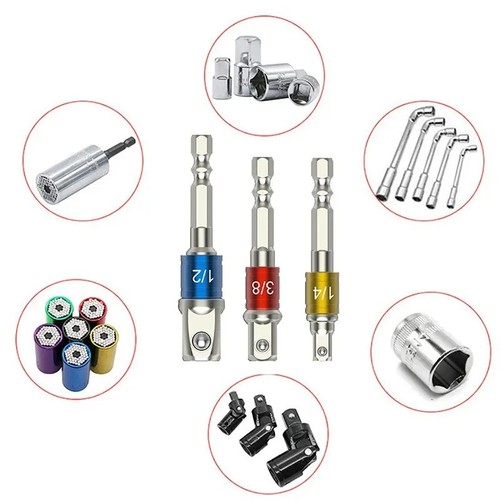 Socket bits adapter - 3x,