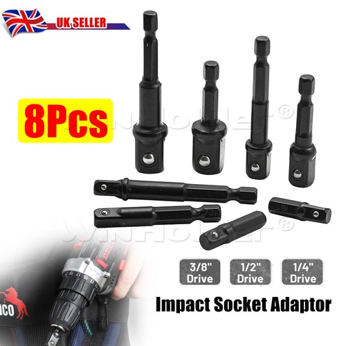 8pcs socket bit adapter set - bit,