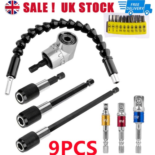 Socket bits adapter set hex - 9x,